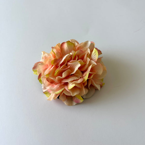 Classic Vintage Peach Blush Hydrangea Flower Hair Clip