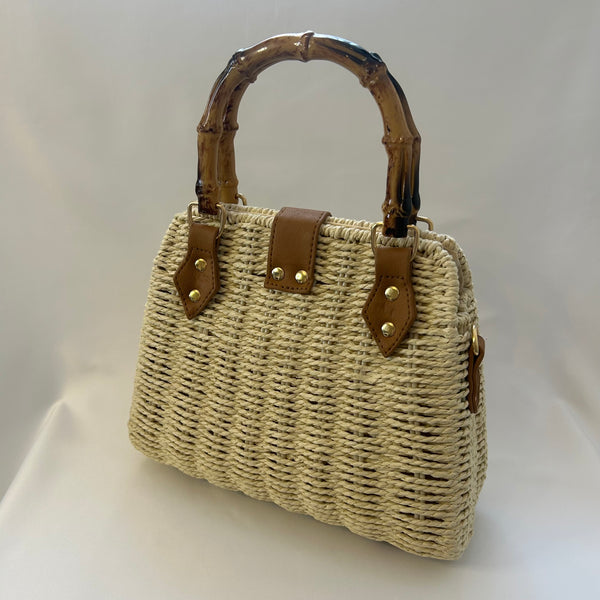 Classic Penny-May Handbag in Cream - Vintage Inspired