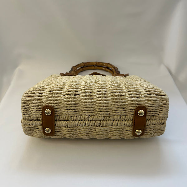 Classic Penny-May Handbag in Cream - Vintage Inspired
