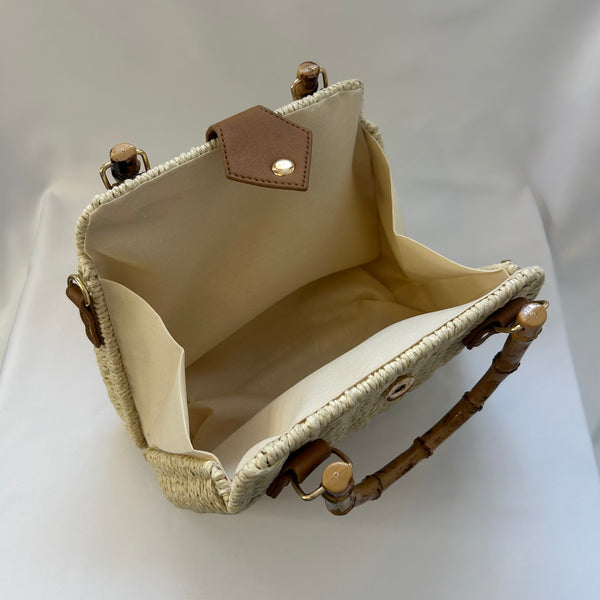 Classic Penny-May Handbag in Cream - Vintage Inspired