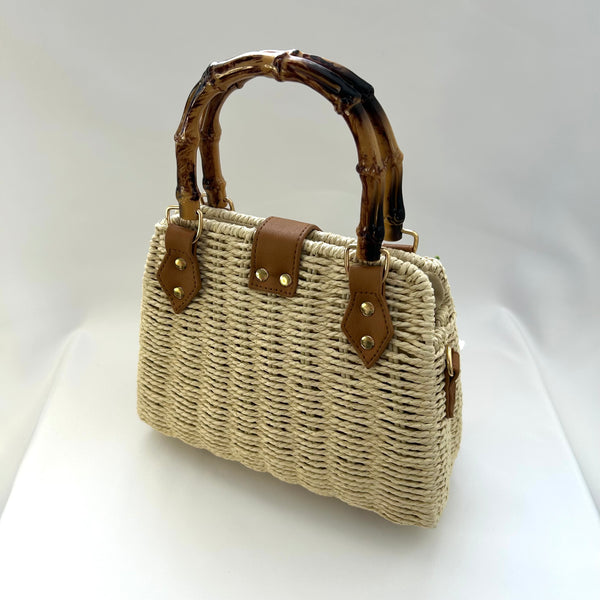 Classic Penny-May Handbag with Blooms - Vintage Inspired