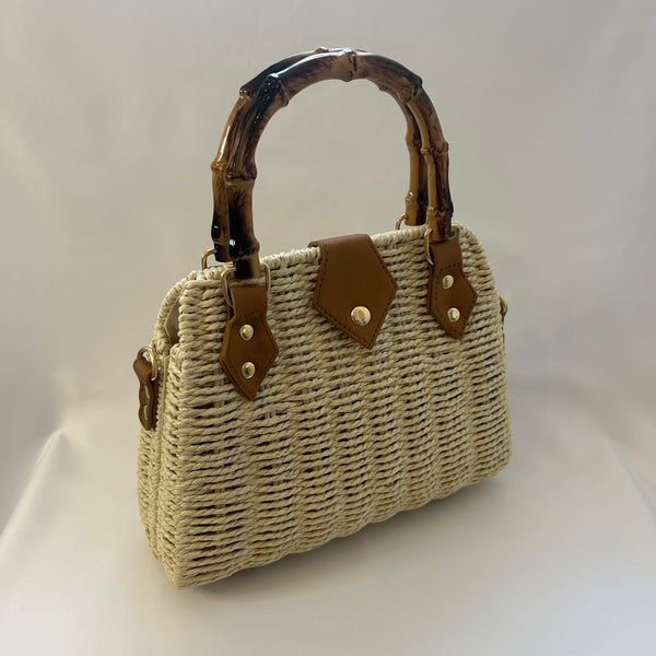 Classic Penny-May Handbag in Cream - Vintage Inspired