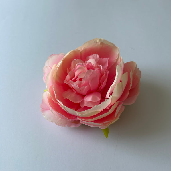 Classic Vintage Pink Blush Peony Flower Hair Clip