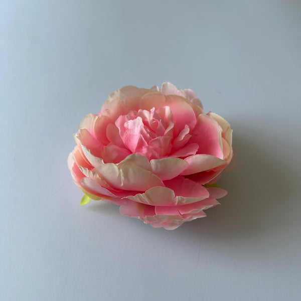 Classic Vintage Pink Blush Peony Flower Hair Clip
