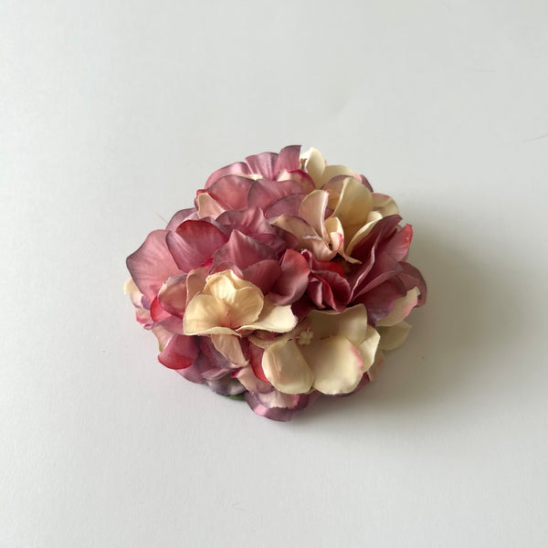 Classic Vintage Pink Blush Hydrangea Flower Hair Clip