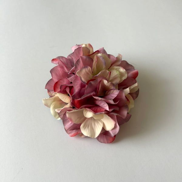 Classic Vintage Pink Blush Hydrangea Flower Hair Clip