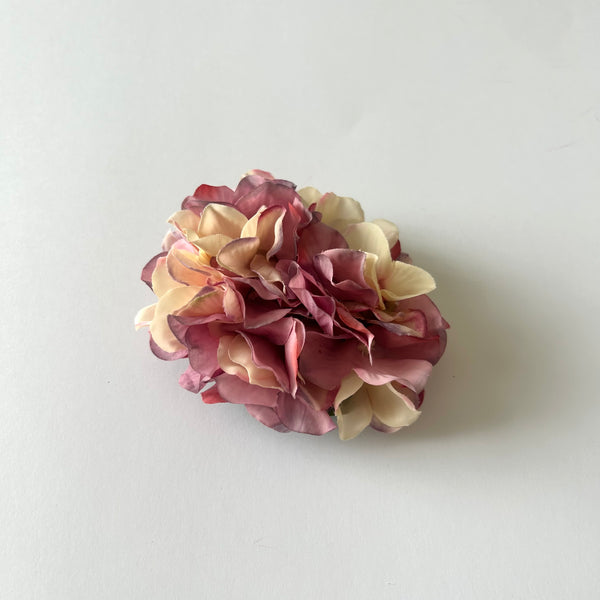 Classic Vintage Pink Blush Hydrangea Flower Hair Clip