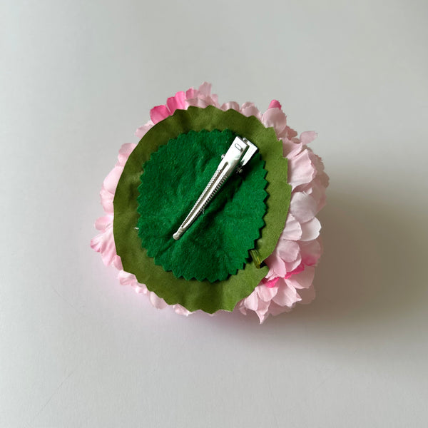 Classic Vintage Pink Cherry Blossom Flower Hair Clip