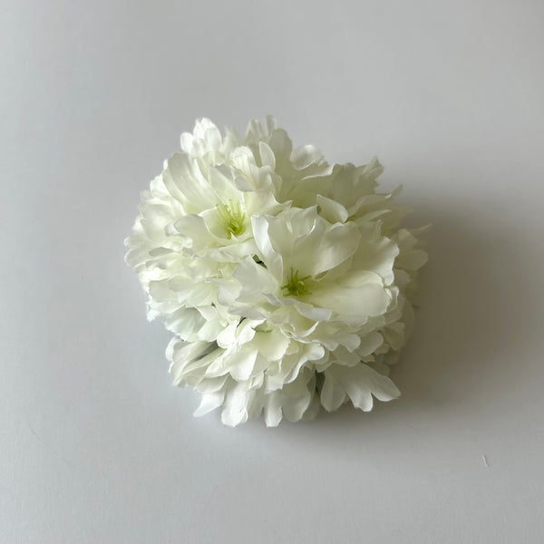 Classic Vintage White Cherry Blossom Flower Hair Clip