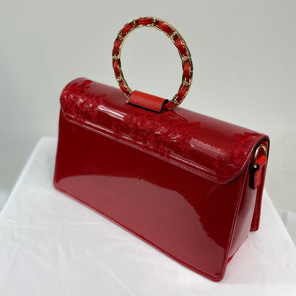 Classic Evie Handbag in Poppy Red