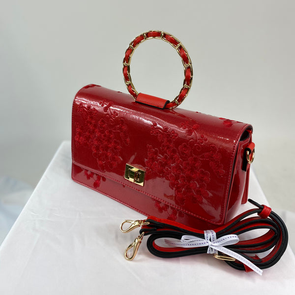 Classic Evie Handbag in Poppy Red