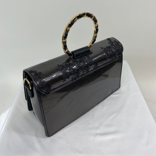 Classic Evie Handbag in Black Slate