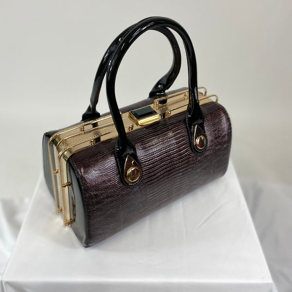 Classic Hollie Handbag in Black Copper - Vintage Inspired