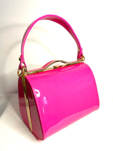 Classic Lilly Handbag in Hot Pink - Vintage Inspired