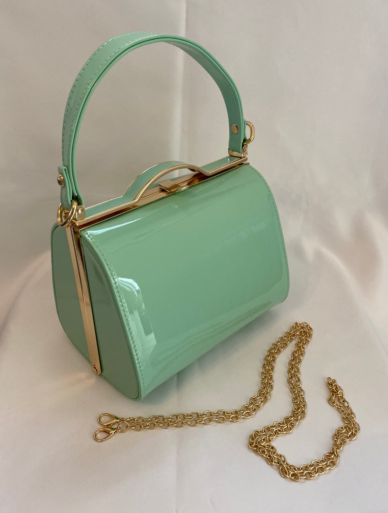 Classic Lilly Handbag in Mint Green Vintage Inspired Classic