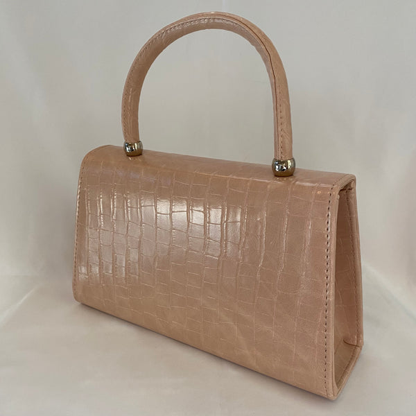 Classic Lucy Handbag in Nude - Vintage Inspired
