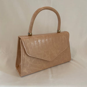Classic Lucy Handbag in Nude - Vintage Inspired