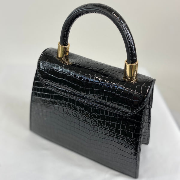Classic Penny Handbag in Black - Vintage Inspired