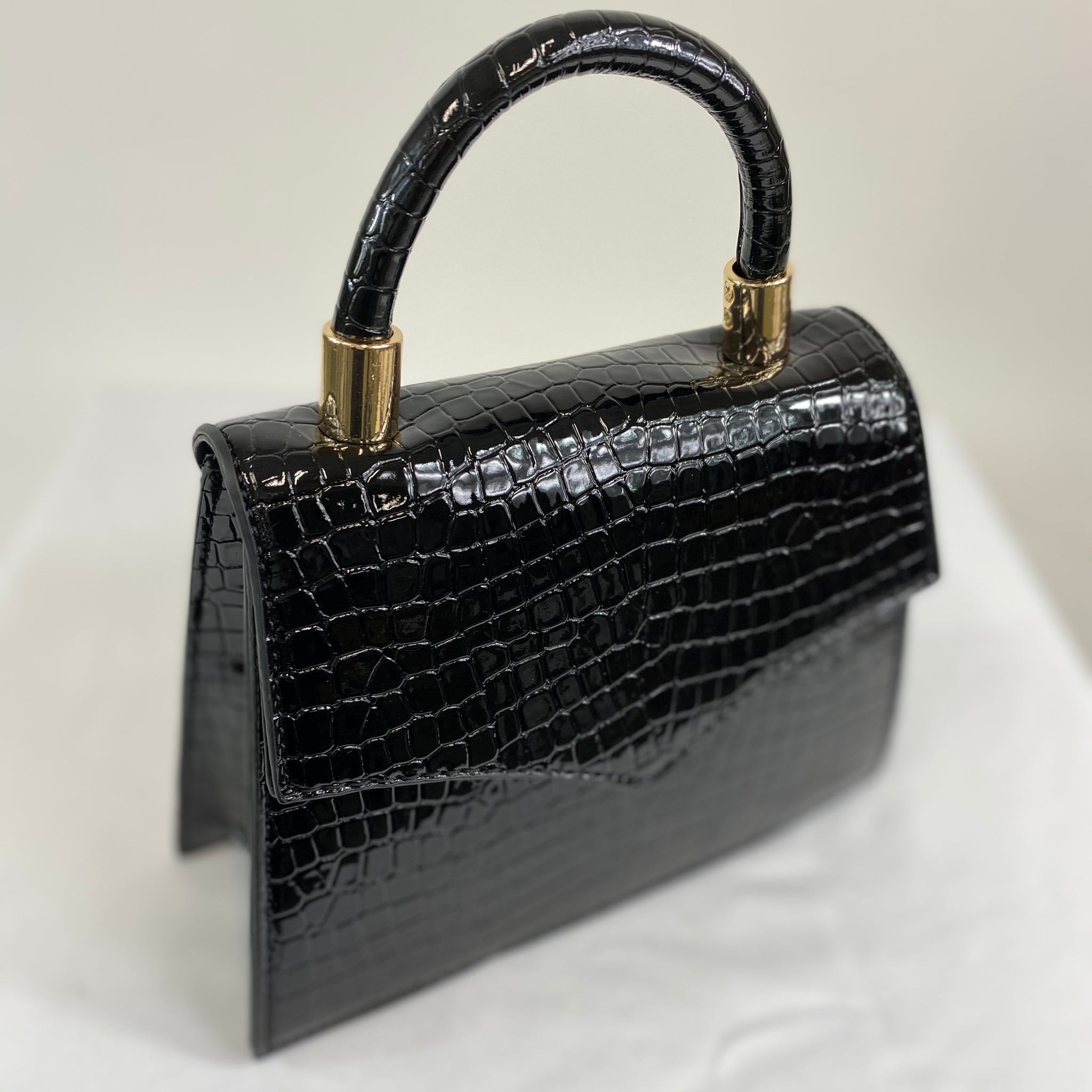 Classic Penny Handbag in Black - Vintage Inspired