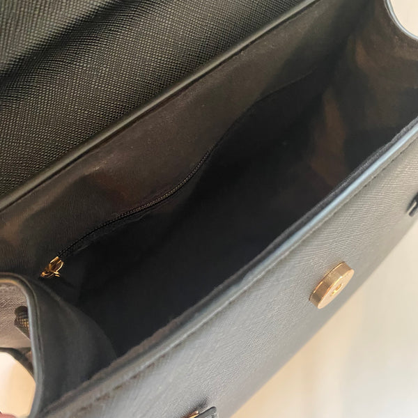 Classic Poppy Handbag in Black - Vintage Inspired