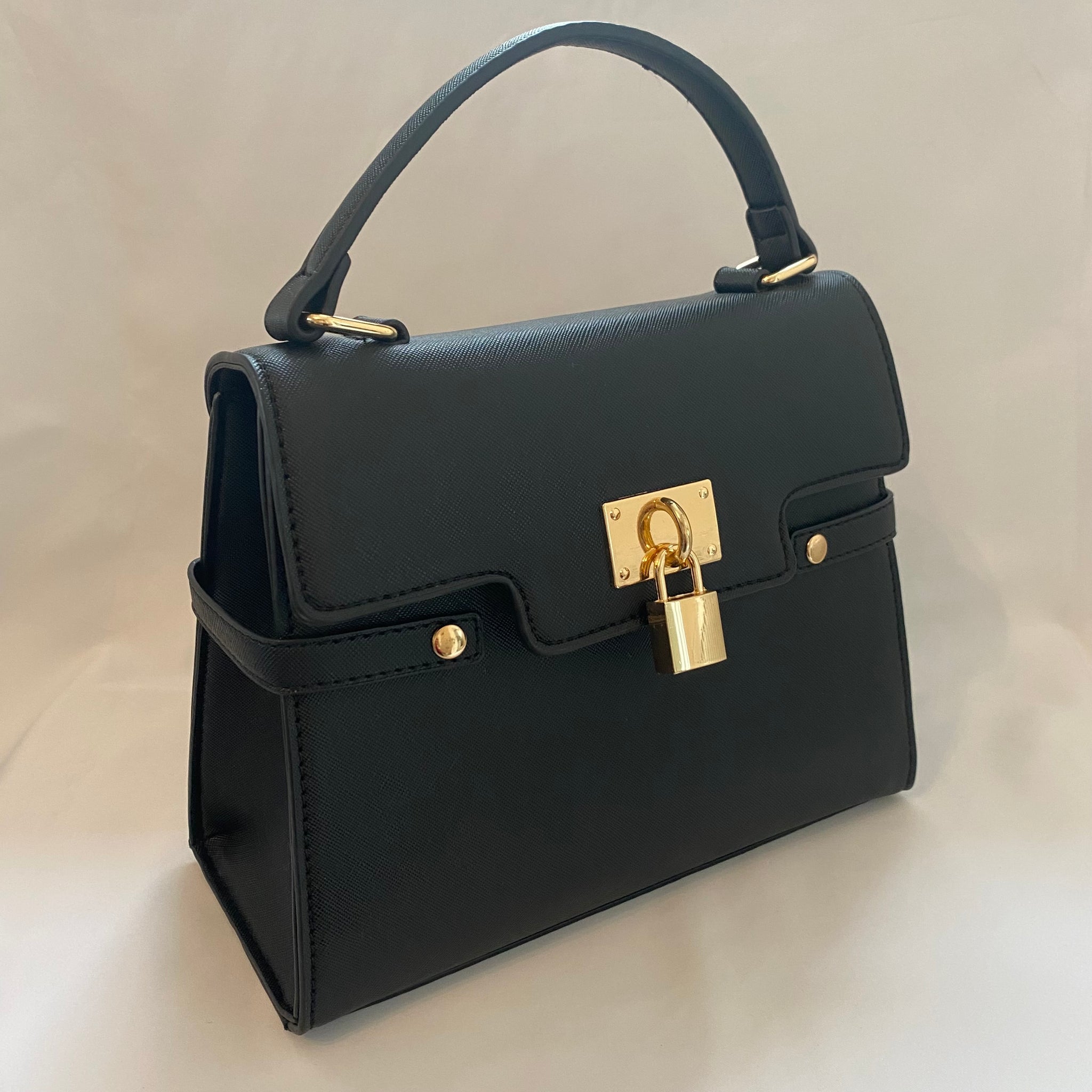 Classic Poppy Handbag in Black - Vintage Inspired