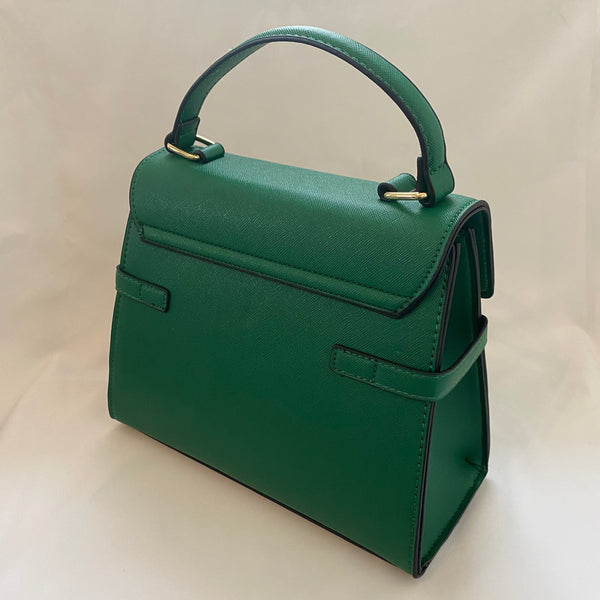 Classic Poppy Handbag in Vintage Green - Vintage Inspired
