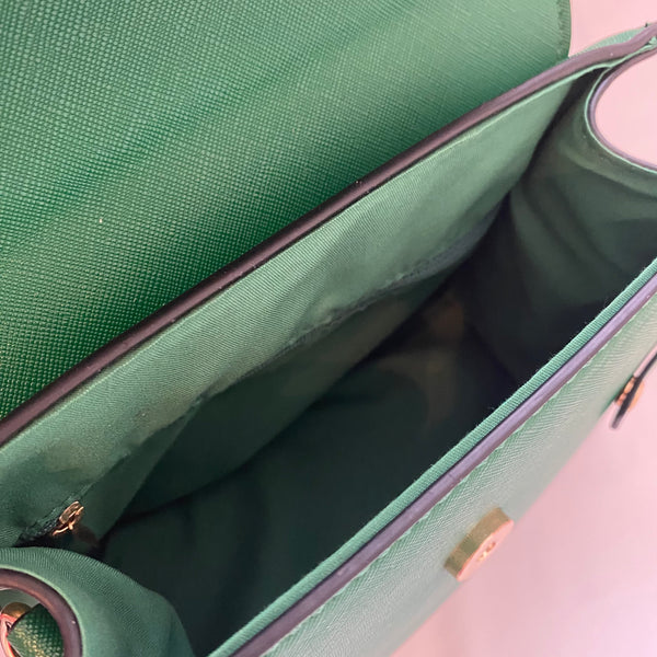 Classic Poppy Handbag in Vintage Green - Vintage Inspired