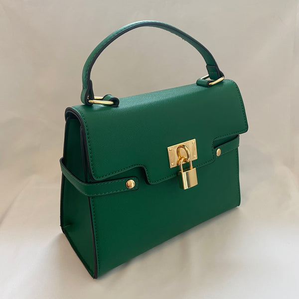 Classic Poppy Handbag in Vintage Green - Vintage Inspired