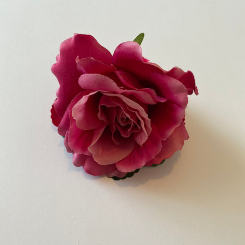 Classic Vintage Pink Rose & Hydrangea Hair Clip